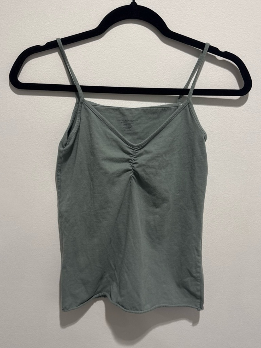 Brandy Melville Sage Green Ruched Front Cami
